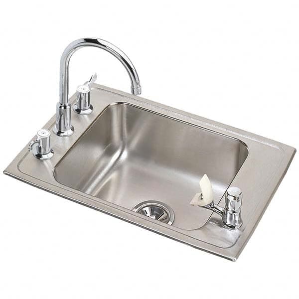 ELKAY - Stainless Steel Sinks Type: Drop In Sink Outside Length: 25 (Inch) - Top Tool & Supply