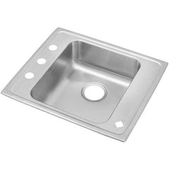 ELKAY - Stainless Steel Sinks Type: Drop In Sink Outside Length: 25 (Inch) - Top Tool & Supply