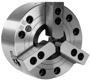 3-Jaw Extra Large Hole Power Chuck; Direct Mount A2-6; 8" - Top Tool & Supply