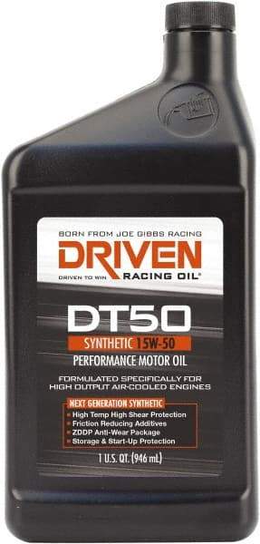 Joe Gibbs Driven Racing Oil - 1 Quart Synthetic Engine Oil - Grade 15W-50 - Top Tool & Supply