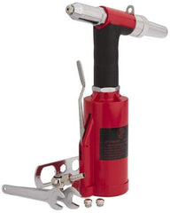 PRO-SOURCE - 1/8, 5/32 & 3/16" Capacity, Air Riveter - 4 CFM, 16mm Long Stroke, 1/4 NPT Inlet - Top Tool & Supply