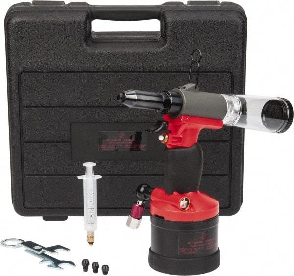 PRO-SOURCE - 3/32, 1/8, 5/32 & 3/16" Capacity, Air Riveter - 4 CFM, 15mm Long Stroke, 1/4 NPT Inlet - Top Tool & Supply