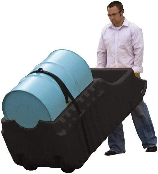 Justrite - Mobile Spill Containment Type: Poly Drum Caddy Number of Drums: 1 - Top Tool & Supply