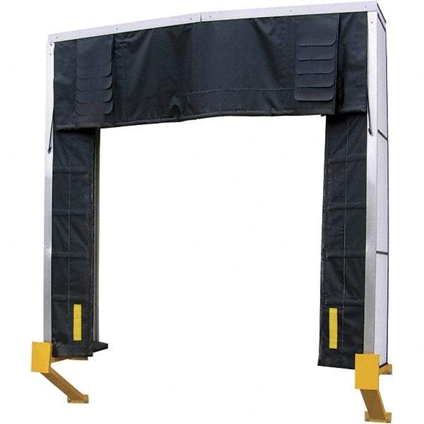 Vestil - 10' Door Width x 10' Door Height Nylon Dock Shelter - Black - Top Tool & Supply