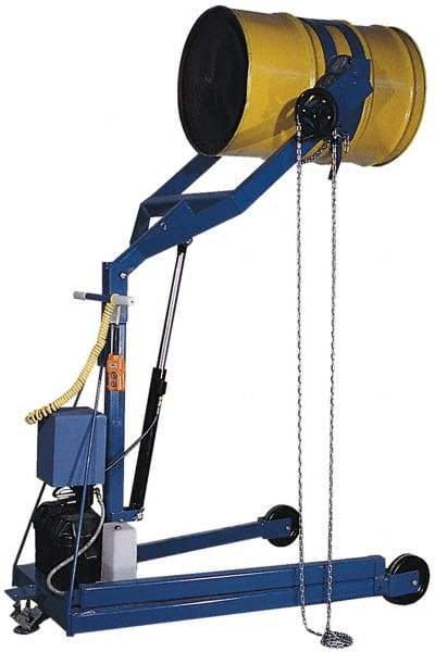 Vestil - 800 Lb Load Capacity, 55 Gal Drum Carrier/Rotator/Boom - For 55 Gal Drums - Top Tool & Supply