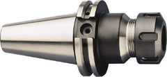 HAIMER - 1mm to 20mm Capacity, 6.3" Projection, CAT40 Taper Shank, ER32 Collet Chuck - 0.0001" TIR, Through-Spindle & DIN Flange Coolant - Exact Industrial Supply