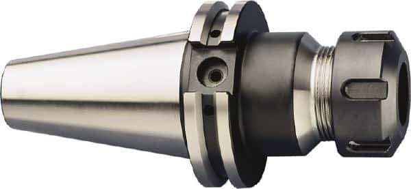 HAIMER - 1mm to 20mm Capacity, 7.87" Projection, CAT40 Taper Shank, ER32 Collet Chuck - 0.0001" TIR, Through-Spindle & DIN Flange Coolant - Exact Industrial Supply