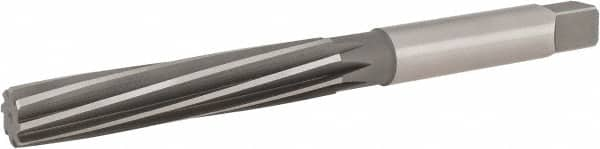 Hertel - 1-1/8" Diam, Straight Shank, 5.81" Flute, Hand Reamer - Top Tool & Supply