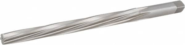 Hertel - #6 Pin, 0.354" Diam, 0.2773" Small End, 23/64" Diam Straight Shank, 3-11/16" Flute, Taper Pin Reamer - Top Tool & Supply