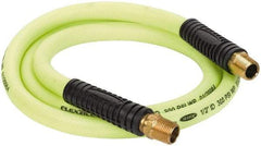 Legacy - 1/2" ID x 0.74" OD 6' Long Lead-In Whip Hose - FNPT x MNPT Swivel Ends, 300 Working psi, 140°, 1/2" Fitting, Green - Top Tool & Supply