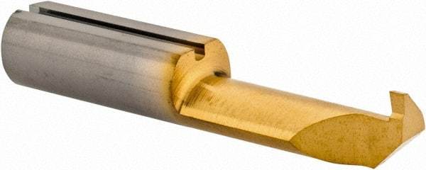 Iscar - 1mm Groove Width, 6mm Min Hole Diam, 14mm Max Hole Depth, Grooving Grooving Tool - 1.8mm Projection, 0.63" Shank Length, 30mm OAL, Solid Carbide, TiN Finish - Exact Industrial Supply