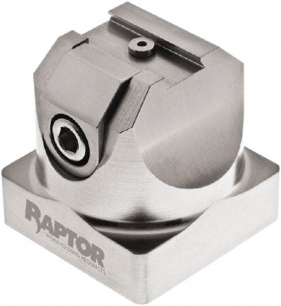 Raptor Workholding - 3/4" Jaw Width, 2-1/8" High x 2.07" Long x 2.07" Wide Dovetail Vise - For Use with 4 & 5 Axis Workholding Systems - Top Tool & Supply