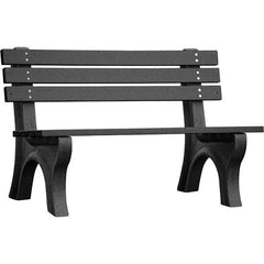 Vestil - 4' Long x 26-1/4" Wide, Recycled Plastic Bench Seat - Top Tool & Supply