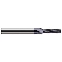 Harvey Tool - 3/8-24 Internal 24 TPI 3/8" Shank 4-Flute Solid Carbide Helical Flute Thread Mill - Exact Industrial Supply