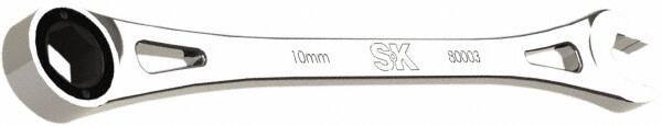 SK - 10mm 6 Point Combination Wrench - 7-3/4" OAL, Steel, Full Polish Finish - Top Tool & Supply