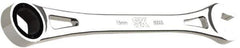 SK - 15mm 6 Point Combination Wrench - 10" OAL, Steel, Full Polish Finish - Top Tool & Supply