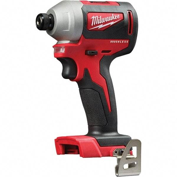 Milwaukee Tool - 18 Volt, 1/4" Drive, 133 Ft/Lb Torque, Cordless Impact Driver - Pistol Grip Handle, 3200 RPM, Lithium-Ion, Bare Tool - Top Tool & Supply