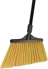 O-Cedar - 13" Wide, Beige Polypropylene Bristles, 54" Metal Handle, Angled Broom - 54 Inch Handle Length - Top Tool & Supply