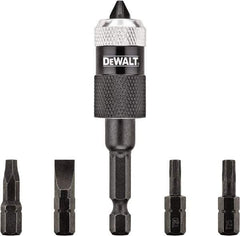 DeWALT - 6 Piece, Screwdriver Bit Set - #2, 1/4" Drive, Slotted, Phillips, Square Point - Top Tool & Supply