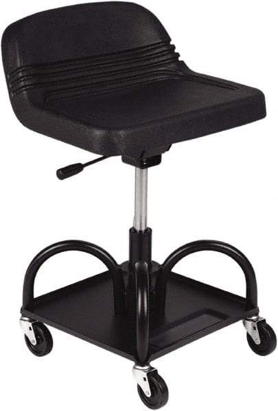 Whiteside - 480 Lb Capacity, 4 Wheel Adjustable Creeper Seat - Steel, 27" High x 15" Wide - Top Tool & Supply