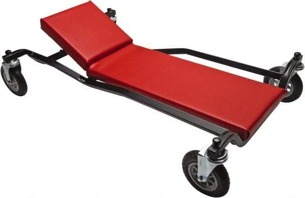 Whiteside - 600 Lb Capacity, 4 Wheel Heavy-Duty Creeper - Steel, 40" Long x 7-7/8" High x 24" Wide - Top Tool & Supply