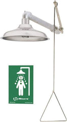 Haws - Plumbed Drench Showers Mount: Horizontal Shower Head Material: Stainless Steel - Top Tool & Supply