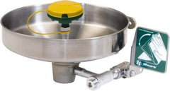 Haws - 14-3/4" Wide x 7" High, Wall Mount, Stainless Steel Bowl, Eye & Face Wash Station - 30 to 90 psi Flow, 3.7 GPM Flow Rate - Top Tool & Supply