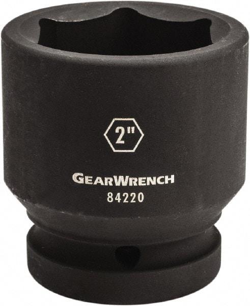 GearWrench - 1" Drive 2-5/16" Standard Impact Socket - 6 Points, 3-4/13" OAL - Top Tool & Supply