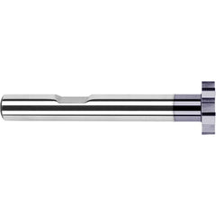 Harvey Tool - 1" Cut Diam, 1/32" Cut Width, 1/2" Shank, Straight-Tooth Woodruff Keyseat Cutter - Exact Industrial Supply