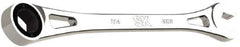 SK - 7/16" 6 Point Combination Wrench - 8.13" OAL, Steel, Full Polish Finish - Top Tool & Supply