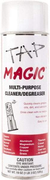 Tap Magic - 20 oz Aerosol Cleaner/Degreaser - Liquid, Pleasant - Top Tool & Supply