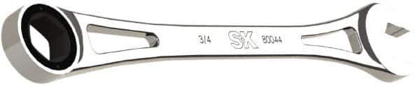 SK - 3/4" 6 Point Combination Wrench - 12" OAL, Steel, Full Polish Finish - Top Tool & Supply