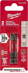 Milwaukee Tool - Impact Ready Accessory Set - 1/4" Hex Drive, Slotted Point - Top Tool & Supply