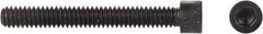 Made in USA - 1/4-28 UNF Hex Socket Drive, Socket Cap Screw - Alloy Steel, Black Oxide Finish, Fully Threaded, 1-1/2" Length Under Head - Top Tool & Supply