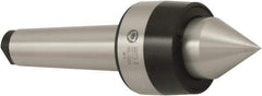 Bison - MT6 Morse Taper Shank, 90mm Head Diam, Live Center - 3,000 Max RPM, 60.5mm Point Diam, 2.46" Point Len, 3,086 Lb Max Workpc, Standard Point - Top Tool & Supply