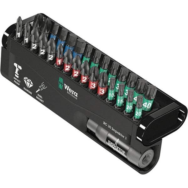 Wera - Power & Impact Screwdriver Bit Sets Point Type: Hex; Phillips; Torx Tool Type: Hex; Phillips; Torx - Top Tool & Supply