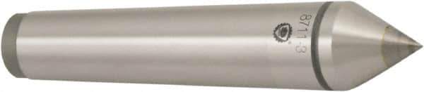 Bison - 1.76" Head Diam, Standard Point Solid Dead Center - 5MT Morse Taper, 18mm Point Diam - Top Tool & Supply