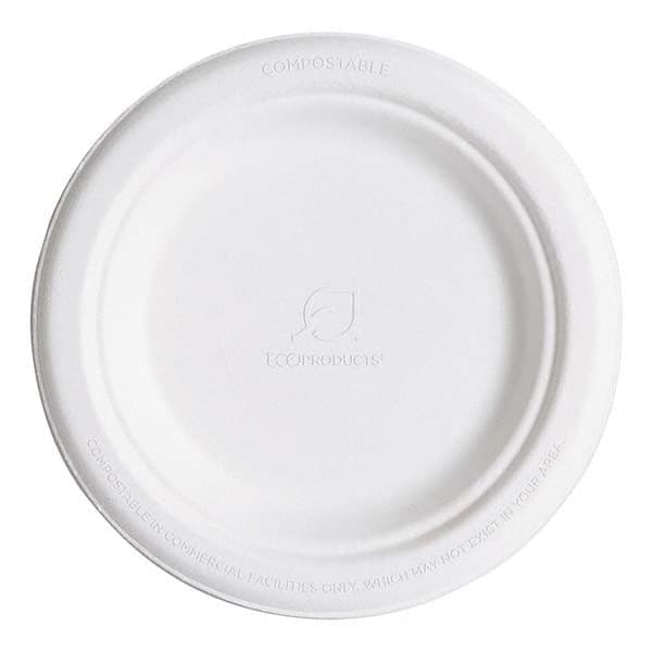 ECO PRODUCTS - Renewable & Compostable Sugarcane Plates, 6", 1000/Carton - Top Tool & Supply