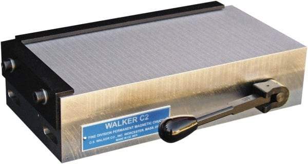 Walker - Fine Pole Rectangular Permanent Chuck - 18" Long x 12" Wide x 2.79" High - Top Tool & Supply