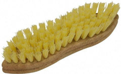 O-Cedar - 1" Bristle Length, Polypropylene Scrub Brush - 9" Long x 2-1/2" Wide Head, 9" OAL, Beige, Foam Block - Top Tool & Supply