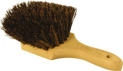 O-Cedar - 2" Bristle Length, Palmyra Utility Scrub Brush - 9" Long x 3" Wide Head, 9" OAL, Black, Wood Block - Top Tool & Supply