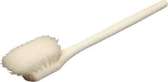 O-Cedar - 2" Bristle Length, Nylon Utility Scrub Brush - 20" Long x 3" Wide Head, 20" OAL, White, Foam Block - Top Tool & Supply