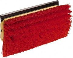 O-Cedar - 2" Bristle Length, Polypropylene Scrub Brush - 10" Long x 5" Wide Head, 10" OAL, Red, Plastic Block - Top Tool & Supply