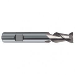 10mm Dia. - 72mm OAL - 45° Helix Bright Carbide End Mill - 2 FL - Top Tool & Supply