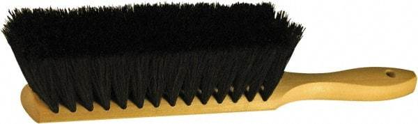 O-Cedar - 13" OAL, Tampico Counter Brush - 2-1/2" Bristle Length, 8" Long x 2-1/2" Wide Head, Wood Handle, Black - Top Tool & Supply