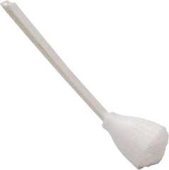 O-Cedar - 13" OAL Toilet Bowl Swab - Acrylon Bristles, Plastic Handle, White - Top Tool & Supply