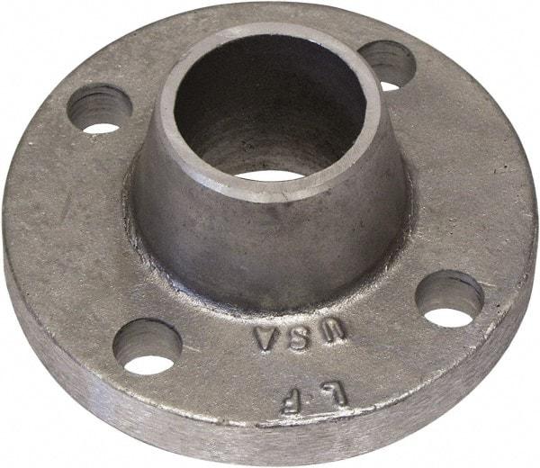 Latrobe Foundry - 2-1/2" Pipe, 7" OD, Weld Neck Aluminum Flange - 4 Holes, 5/8" Across Bolt Hole Centers, 150 psi, 2-3/4" Hub Length - Top Tool & Supply