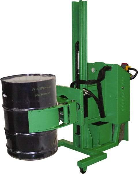 Valley Craft - 1,000 Lb Load Capacity, 30 & 55 Gal Drum Stacker/Rotator - 32" Wide x 78" High, 4 Steel Wheels - Top Tool & Supply