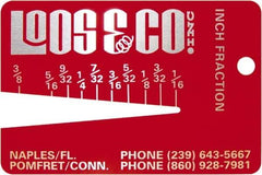 Loos & Co. - 1/16 to 3/8 Inch Range, Wire and Sheet Metal Gage - Use with Any Cable - Top Tool & Supply