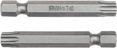 Irwin - T7 Torx Bit - 1/4" Hex Drive, 3-1/2" OAL - Top Tool & Supply